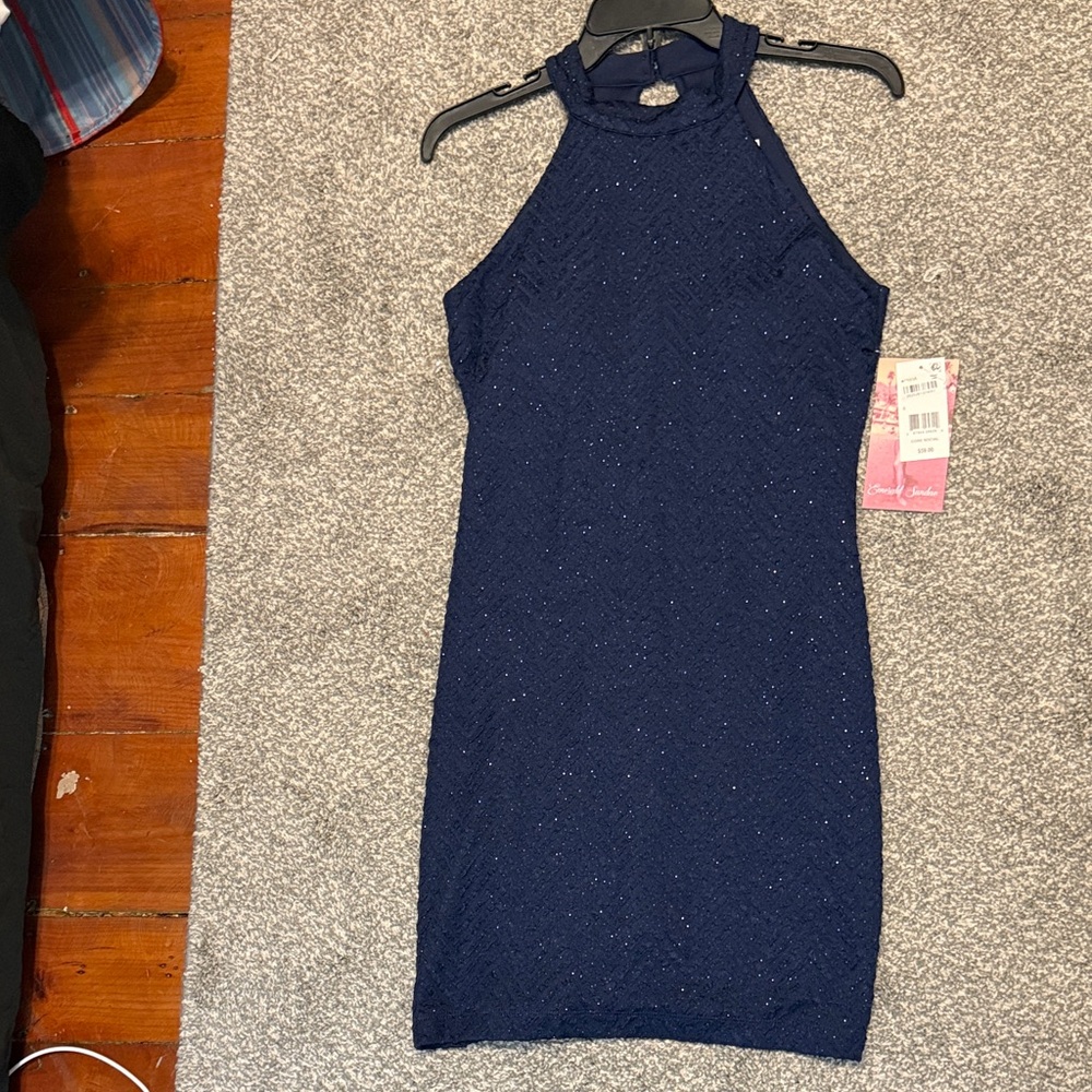 Emerald Sundae Navy Mini Dress